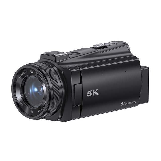 New 8X Optical Zoom 5K Video Camcorder EIS Electronic Stabilization Full-Color Night Vision Vlog Video Camcorder Wifi Camera
