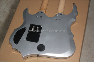 Guitare Weifang à double manche couleur argent - Product Image 6