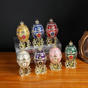 SHINNYGIFTS Hộp Đựng Trứng Sư Tử Vương Miện Cỡ Lớn Quà Mời Đám Cưới Hộp Quà Tặng Sáng Tạo Trứng Faberge Phục Sinh - Product Image 6