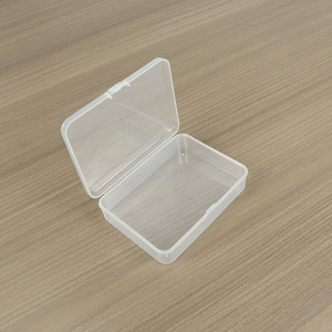 Transparent Plastic Rectangular Storage Box 11.5 X 8.5 X 2.8 Cm With Lid For Jewelry Card Hair Tie Packaging - Product Image 4