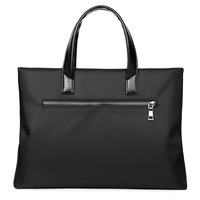 Sac d'ordinateur classique de luxe pour homme, sac à documents portable, grande capacité, mallette d'affaires, étui rigide personnalisé en nylon