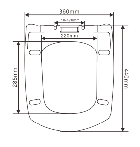 Sedile WC Universale UF Quadrato Allungato, Doppia Misura Opzionale, Vendita all'Ingrosso Diretta dalla Fabbrica per Distributori Europa, Sud America ed Emirati Arabi Uniti - Product Image 5