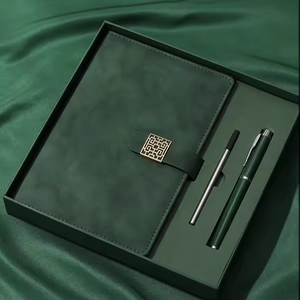 Wholesale Hot Sale Full Customize Corporate Business Diary Pen Gift <b>Set</b> Luxury Pu Leather Hardcover A5 Journal Planner <b>Notebook</b> - Product Image 5