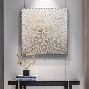 批发现代简约客厅装饰画轻奢壁画方形墙壁艺术水晶瓷画 - Product Image 2