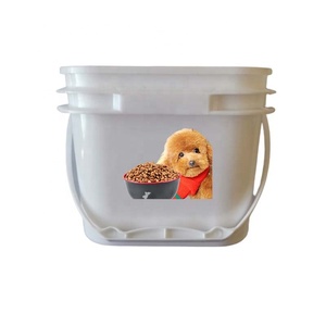 New designed 5 gallon PP plastic square bucket for chemicals and building material