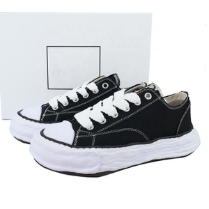 Sneakers Basse di Lusso Firmate MY Hank <span class=keywords><strong>con</strong></span> <span class=keywords><strong>Suola</strong></span> OG in Tela di <span class=keywords><strong>Alta</strong></span> Qualità <span class=keywords><strong>con</strong></span> Punta Nera per Uomo e Donna <span class=keywords><strong>Scarpe</strong></span> Casual <span class=keywords><strong>da</strong></span> Passeggio - Product Image 1