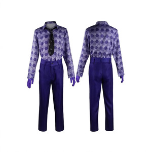 Disfraz de Joker de Heath Ledger para Hombre, Traje Morado, Cosplay, Halloween, Juego de Rol, Anime, Material de Poliéster - Product Image 5