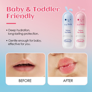 Stick de soin des lèvres naturel pour enfants au suif de boeuf végétalien coréen Hydratant éclaircissant Hydratant <span class=keywords><strong>Baume</strong></span> à lèvres rose pour bébé bio - Product Image 6