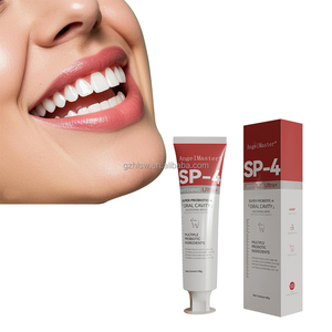 Vente en gros <span class=keywords><strong>de</strong></span> dentifrice probiotique à la menthe SP-4 100g, blanchit les dents, sans fluor, protège les gencives, élimine l'halitose - Product Image 6
