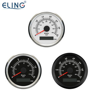 ELING 85mm 3 3/8 pulgadas barco <span class=keywords><strong>velero</strong></span> marino GPS velocímetro 15 35 70 nudos con <span class=keywords><strong>curso</strong></span> sobre el suelo con retroiluminación roja - Product Image 2