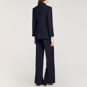 Traje de blazer formal de oficina para mujer, traje de algodón para mujer - Product Image 3