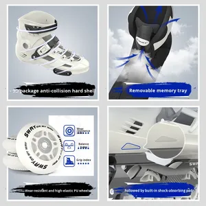 Patines en Línea Profesionales para Adultos, Hombres y Mujeres, Estilo Libre, para Estudiantes Universitarios, Materiales de PVC/PU/TPR, Ruedas de <span class=keywords><strong>Fila</strong></span> Única - Product Image 3