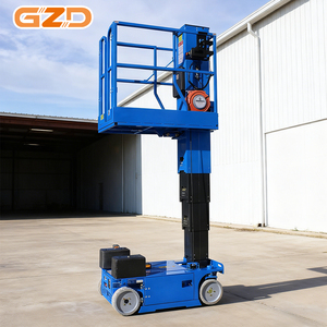 Plataforma Aérea Telescópica Eléctrica GZD, Motor <span class=keywords><strong>de</strong></span> 1.3kW, 1060kg, 6m <span class=keywords><strong>de</strong></span> Altura, Mesas Elevadoras para <span class=keywords><strong>Tareas</strong></span> <span class=keywords><strong>de</strong></span> Acceso <span class=keywords><strong>de</strong></span> Trabajadores - Product Image 2