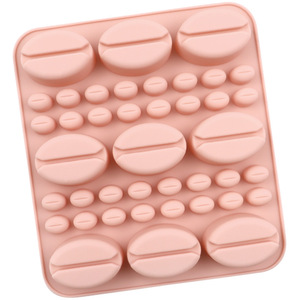 HY Café Grains <span class=keywords><strong>Silicone</strong></span> Moule Fondant Gâteau Chocolat Biscuit Décoration Moule Gâteau Outils Éponge Gâteau Pan <span class=keywords><strong>Silicone</strong></span> - Product Image 1