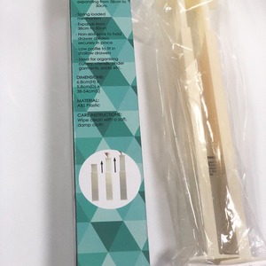 Livivo Expandable <b>Drawer</b> Dividers 2Pc Spring Loaded Plastic <b>Storage</b> Organizers For <b>Drawers</b> Neatening - Product Image 5