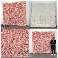 Décoration de mariage luxueuse, panneau détachable, intérieur/extérieur, Noël, série Jungle 5D, mur de fleurs artificielles modernes en soie