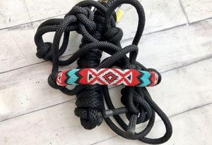 Cuerda de cuentas de caballo hecha a mano Halter Durable Ajuste ajustable Cuero Tacto suave para carreras de caballos Proveedor indio Exportación a granel - Product Image 2