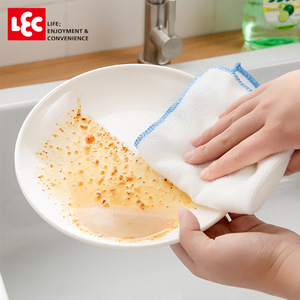 Chiffon de cuisine absorbant japonais LEC 28x28cm, lot de 5, sans peluches, résistant à l'eau - Product Image 4