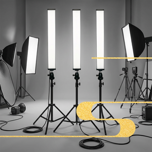 Kit de Panel de Luz Simock de 120W con Tres Luces, Trípode, Batería NPF y Bolsa de Transporte Portátil para Fotografía y Creación de Contenido - Product Image 1