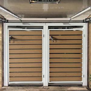 Poubelle en métal pour l'extérieur Poubelle en acier Boîte à 2 portes Poubelle cachée <span class=keywords><strong>Abri</strong></span> pour jardin, patio, arrière-cour - Product Image 2