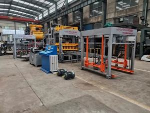 Mesin pembuat blok cerdas peralatan garis produksi bata blok penuh dengan JS <span class=keywords><strong>Mixer</strong></span> + sabuk konveyor + GMT palet - Product Image 6