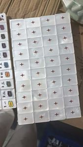 Juego de Mahjong Americano de Lujo Moderno Rosa Tie-Dye con Acabado de Perlas Acrílicas Personalizado, 160 Fichas, Estándar NMJL, Grabado, Plegable - Product Image 5