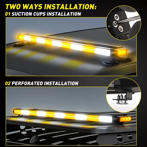 Barre lumineuse LED stroboscopique haute puissance 78W 6P 96cm de notre usine, double face, pour avertissement d'urgence automobile, lampe clignotante, compatibilité 12V - Product Image 5