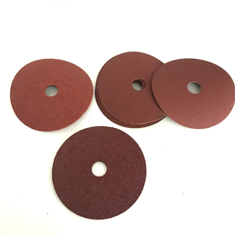 4-7 इंच घर्षण एल्यूमीनियम ऑक्साइड फाइबर डिस्क गोल छेद के लिए 36-320 धैर्य sanding कागज डिस्क स्टेनलेस स्टील चमकाने