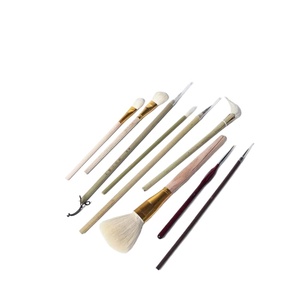ชุดแปรงทาสีไนลอน9ชิ้นแปรงไม้ไผ่ให้ความชุ่มชื่นปากกาเซรามิคดินน้ำมันโพลิเมอร์แปรงกวาดขี้เถ้าเครื่องปั้นดินเผา - Product Image 1