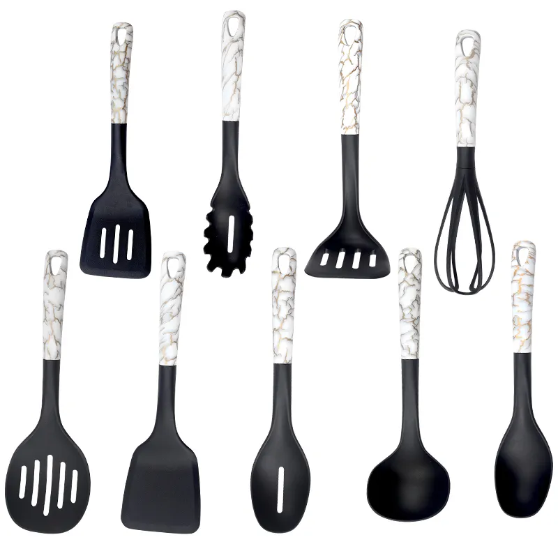 9 pcs silicone kitchen accessories utensils cooking tools utensils set non stick