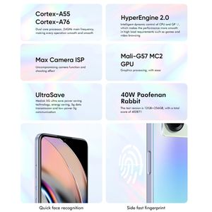 Superventas <span class=keywords><strong>Realme</strong></span> V23 5G Smartphone 48MP Cámara 8GB + 256GB Soporte Google Play <span class=keywords><strong>Realme</strong></span> Android 12 Teléfono móvil - Product Image 6