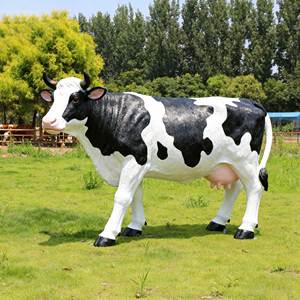 Customized Large Resin Cow <strong>Statue</strong>, Cow Sculpture, Outdoor Farm, Grassland Decoration - Product Image 2
