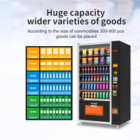 Afen Mini Distributeur Automatique Combiné à Monnayeur/Jeton Compresseur, Machine de Vente Automatique pour Aliments et Boissons, Vente en Gros USA Europe