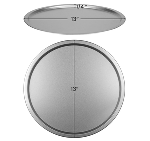 Plat à <span class=keywords><strong>pizza</strong></span> rond perforé en acier au carbone antiadhésif écologique de 13 pouces, plat à pâtisserie profond, compatible four - Product Image 2