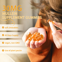 Complément Alimentaire en Gummies à l'Extrait de Fleurs de Molène (60 Unités) avec Sureau, Bromélaïne, Vitamine C et D3, Mélange Herbal, OEM