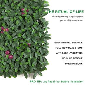 Décoration extérieure <span class=keywords><strong>de</strong></span> la maison Mur artificiel <span class=keywords><strong>de</strong></span> <span class=keywords><strong>jardin</strong></span> <span class=keywords><strong>Haie</strong></span> verticale en plastique Panneau d'arbustes Herbe Fausse <span class=keywords><strong>haie</strong></span> <span class=keywords><strong>de</strong></span> buis - Product Image 3