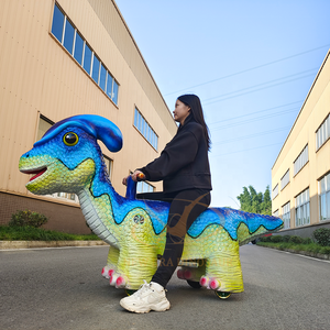 Khủng long đi xe trên xe điện cưỡi khủng long máy cho Kid công viên giải trí - Product Image 2