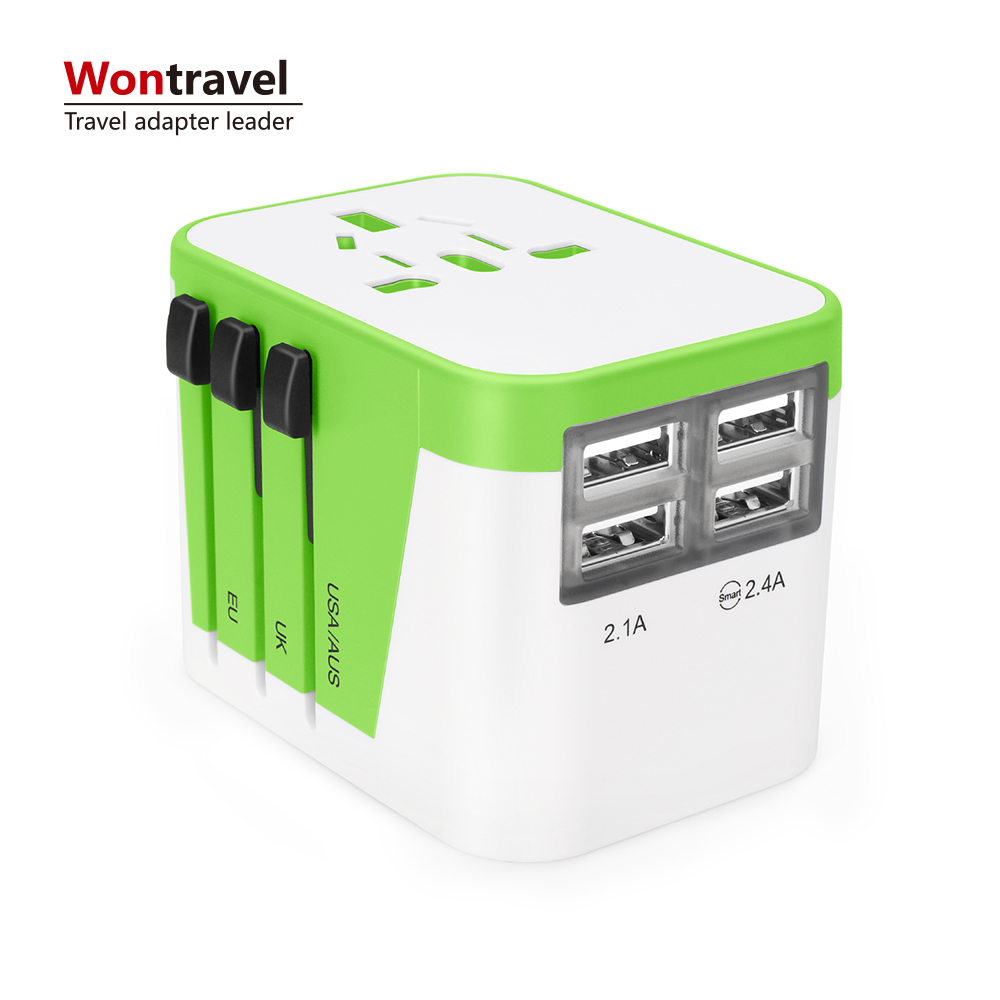 Оптовая цена oem логотип четыре USB зарядное устройство Универсальный адаптер питания несколько вилки Outlet Женский адаптер
