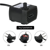 Mini pompe à eau submersible directe d'usine 80gph 4W étang en plastique peut équiper du modèle de tuyau d'eau
