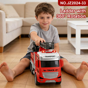 <span class=keywords><strong>Camion</strong></span> de pompiers personnalisé en plastique durable avec échelle acousto-optique, son et lumière inertiels, jouet <span class=keywords><strong>pour</strong></span> enfants - Product Image 4