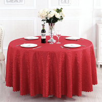 Vente en gros de linge de table rond en polyester de style américain couverture de table de mariage violet nappes de luxe pour table de fête à manger