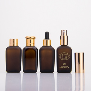 Vuông 25ml/35ml Glass dropper chất chai cho chăm sóc da lỏng mỹ phẩm bao bì Facial <span class=keywords><strong>Lotion</strong></span> - Product Image 5