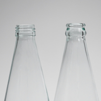 Bouteille en verre pour boissons, eau minérale, lait, jus, de qualité alimentaire, 300 ml, 290 ml, transparente, avec couvercle