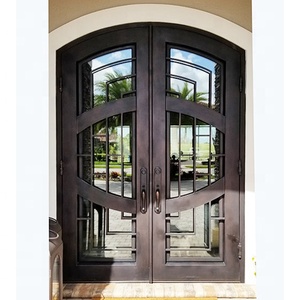 <span class=keywords><strong>Porte</strong></span> <span class=keywords><strong>d</strong></span>'<span class=keywords><strong>entrée</strong></span> principale double en fer forgé, design moderne, <span class=keywords><strong>porte</strong></span> <span class=keywords><strong>d</strong></span>'<span class=keywords><strong>entrée</strong></span> en métal sécurisée pour la maison - Product Image 5