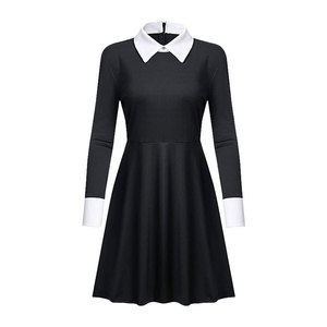 <span class=keywords><strong>Adams</strong></span> Family Cosplay disfraz gótico miércoles <span class=keywords><strong>Adams</strong></span> vestido negro opciones de manga corta larga para disfraz de Halloween inspirado en Anime - Product Image 5