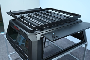 Cubierta Tonneau de aleación de aluminio impermeable con bloqueo retráctil personalizado 4X4 para <span class=keywords><strong>Tunder</strong></span> 2022 + 5,5 pies - Product Image 4