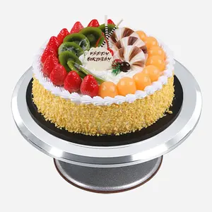 Factory Direct Sale Aluminion Alloy Rotating Cake Turntable Strong Stability Cake Stand