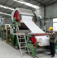 Mini machine à fabriquer du papier toilette de 787 mm pour une ligne de production de papier hygiénique à petite échelle de 1 à 2 TPD