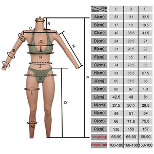 Body Intégral en Silicone Réaliste avec Faux Seins et Vagin Artificiel Fidèle à la Vie, <span class=keywords><strong>Maquillage</strong></span> Délicat pour Cosplay, <span class=keywords><strong>Travesti</strong></span>, Sissy - Product Image 6