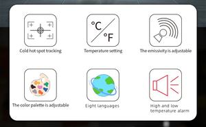 HZ-32A all'ingrosso ad alta risoluzione Mini palmare termocamera a infrarossi per la misurazione della temperatura - Product Image 3